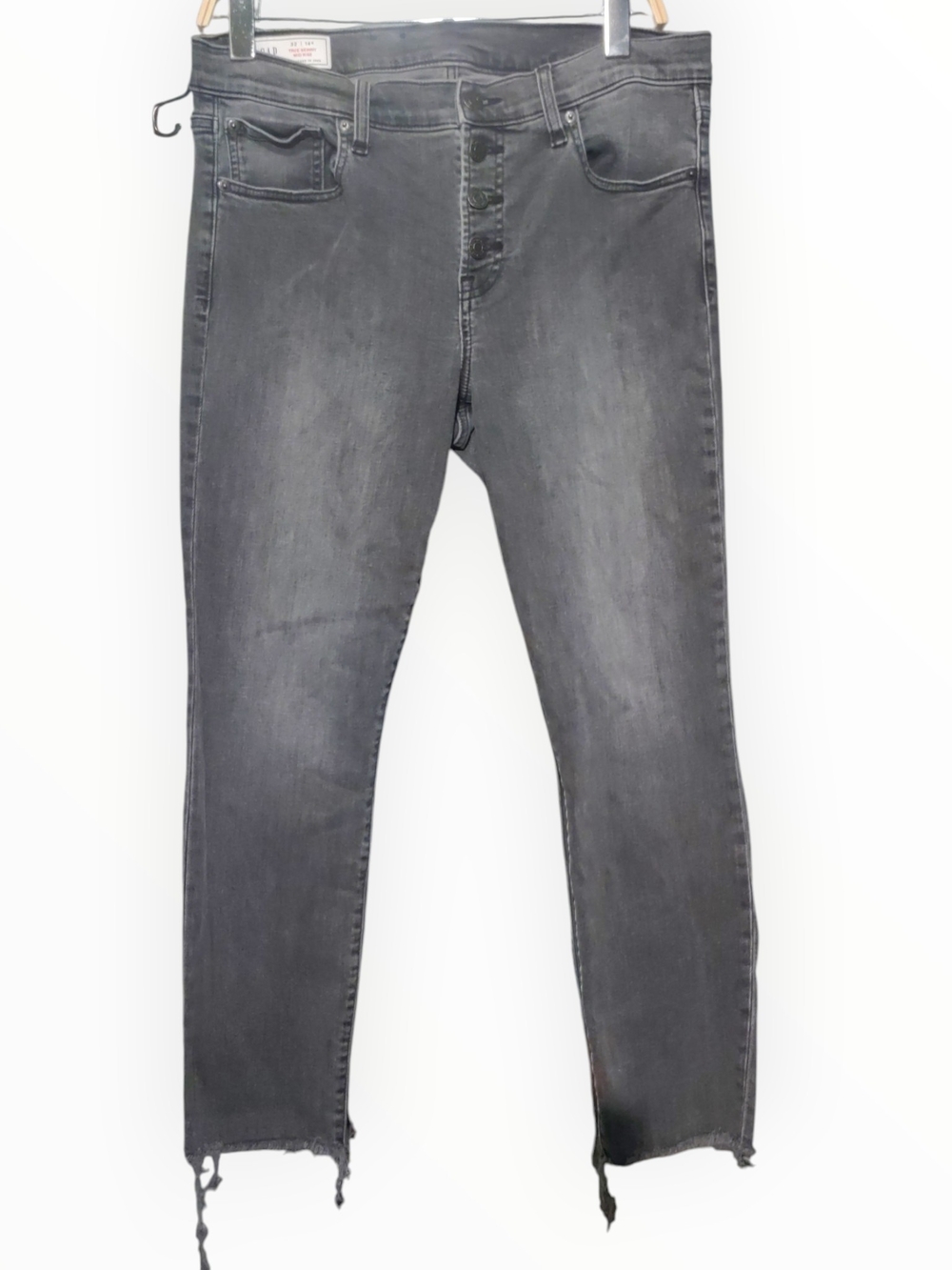 GAP True Skinny Mid Rise Charcoal Wash Stretch Denim Jeans Women’s 32R